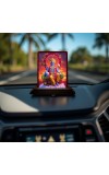 Car Desk/Table Top Lord Vishnu Wooden Photo Stand 3x4 Inches, Compact & Stylish Spiritual Display For Car, Home & Office (Pack Of 1) (F14406)