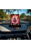 Car Desk/Table Top Lord Shiva Wooden Photo Stand 3x4 Inches, Compact & Stylish Spiritual Display For Car, Home & Office (Pack Of 1) (F14615)