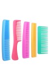 Hitech Sales Grooming Hair Combs for Men and Women(Daily Use Comb Set - Multicolor, Pack of 5)