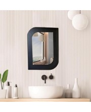 Antique Mirror for Wall – Unbreakable Glass Bathroom Wall Mirror, Decorative Vintage Mirror for Bedroom, Living Room, Vanity & Basin – Elegant Home Décor Hanging Mirror