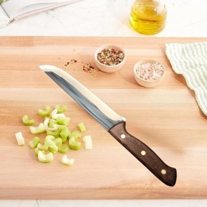 Stainless Steel Kitchen Knife with Wooden Handle – Razor Sharp Multipurpose Chef Utility Knife for Cutting, Slicing & Chopping (Large) Stainless Steel Kitchen Knife with Wooden Handle – Razor Sharp Multipurpose Chef Utility Knife for Cutting, Slicing & Chopping (Large)