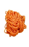 Durable Orange Rope Net with Hammock Swing Hanging Net Mesh Sleeping Bed | Strong Nylon Outdoor, Sports, Garden or Decorative Use | Heavy Duty Multipurpose Rope Mesh (Orange)