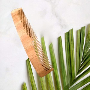 Wooden Neem Comb for Hair | Natural Anti-Static Wooden Hair Comb | Wide & Fine Teeth | Reduces Hair Fall & Dandruff | Unisex