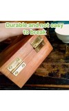 12 pcs Mini Hinges with Screws – Small Brass Hardware for Wooden Boxes, Models & Furniture