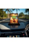 Car Desk/Table Top Lord Krishna Wooden Photo Stand 3x4 Inches, Compact & Stylish Spiritual Display For Car, Home & Office (Pack Of 1) (F14388)