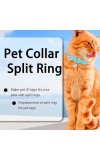 Round Stainless Steel Split Rings for Craft & Jewelry Making (30 Pcs) | Strong Jump Rings for Keychains, DIY Projects, Art & Repair Work – Silver Finish