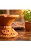 Handmade Terracotta Dhoop Dani for Puja | Clay Incense Burner for Dhoop | Traditional Mitti Dhoop Stand for Home Temple & Mandir