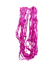 Durable Pink Rope Net with Hammock Swing Hanging Net Mesh Sleeping Bed | Strong Nylon Outdoor, Sports, Garden or Decorative Use | Heavy Duty Multipurpose Rope Mesh (Pink)