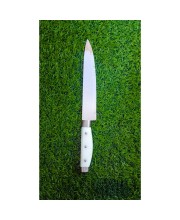 HI TECH Sales Stainless Steel Kitchen Knife with White Handle – Professional Fish Slicing Knife for Home,Kitchen & Restaurant Use – Precision Carving Knife for Meat, Fish, Sushi, and Sashimi