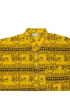 HiTechMart Men's Cotton Mahakal Printed Kurta(XXL) with Namavali Combo – Spiritual Hindu Outfit for Puja, Yoga, Meditation Multicolour