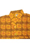 Hitech Sales Cotton Printed Kurta for Men – Traditional Indian Half Sleeve Shirt | Kurta for Puja, Meditation, Temple Wear – Yellow, Comfortable & Breathable
