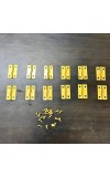 12 pcs Mini Hinges with Screws – Small Brass Hardware for Wooden Boxes, Models & Furniture
