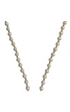 Hitech Sales Artificial Pearl Garland Mala Necklace | Decorative Pearl Chain for Pooja, Mandir, and Festive Decorations | White and Gold Beads Mala with Hanging Pendant