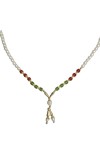 Hitech Sales Artificial Pearl and Bead Decorative Garland Mala for Pooja, Mandir, Home Dcor, and Festivals | Multicolor Design with Pendant Hanging (26 cm - Small - 1 Piece)