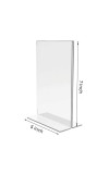 Mecca Madina Acrylic T-Style Photo Stand - 5x7 Inches, Compact and Stylish Spiritual Display, easily change 2 photos (Pack of 1)