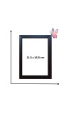 Hitech Family Photo Frame set of 5 individual wall photo frame with MDF plaque (Only Frame) For Anniversary, Birthday And All Occasions Frame (Wall Mount, Black)