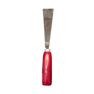 Knife Scraper Tool with Wooden Handle | Steel Blade Wall Putty Applicator Tool for Painting, Filling & Repair Work (Small)