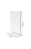 Mecca Madina Acrylic T-Style Photo Stand - 7x9 Inches, Compact and Stylish Spiritual Display, easily change 2 photos (Pack of 1)