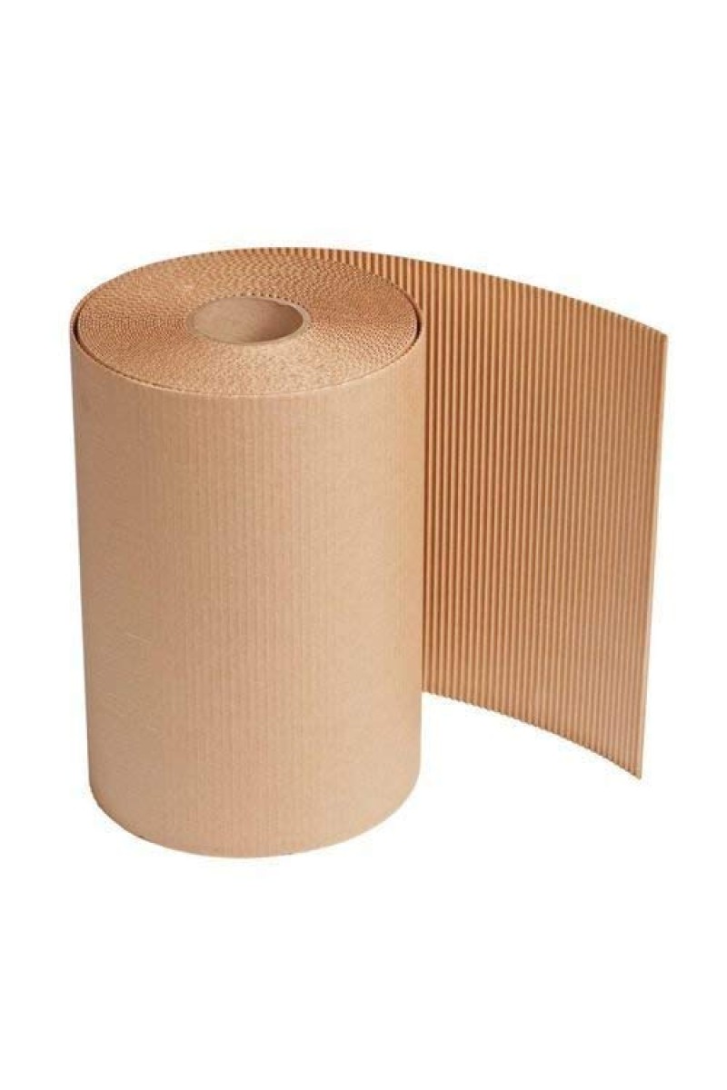 Hitech 2 Ply Brown Corrugated Roll for E-Commerce Packaging 160 GSM Paper (25 inch X 5 Meters)