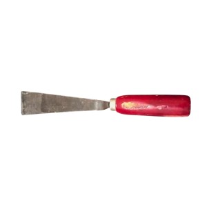 Knife Scraper Tool with Wooden Handle | Steel Blade Wall Putty Applicator Tool for Painting, Filling & Repair Work (Small)