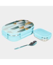 Hitech Sales Plastic & Steel Lunch Box – Green Leakproof Tiffin Box for Office & School