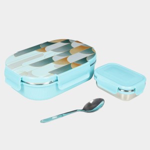 Hitech Sales Plastic & Steel Lunch Box – Green Leakproof Tiffin Box for Office & School Hitech Sales Plastic & Steel Lunch Box – Green Leakproof Tiffin Box for Office & School