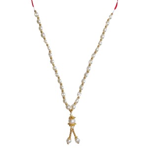 Hitech Sales Artificial Pearl Garland Mala Necklace | Decorative Pearl Chain for Pooja, Mandir, and Festive Decorations | White and Gold Beads Mala with Hanging Pendant (Small, 4, Piece) Hitech Sales Artificial Pearl Garland Mala Necklace | Decorative Pearl Chain for Pooja, Mandir, and Festive Decorations | White and Gold Beads Mala with Hanging Pendant (Small, 4, Piece)