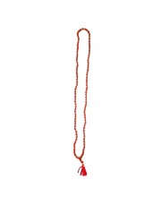 Handmade Rudraksha Mala 108 Beads – Puja, Chanting, Meditation Rosary (14.5inch/37.5cm) (Small)