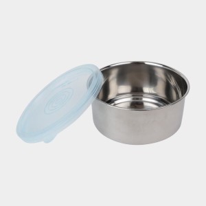 Steel Lunch Box, 2 Containers and Bag, 5 X 10 cm, 1Bag, 2 Containers