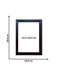 Hitech Rabindranath Tagore B&W Framed Laminated photo frame for table, Study & living room, gifts (Pvc Frame and Front face - Glass, 8 x 6 inch)