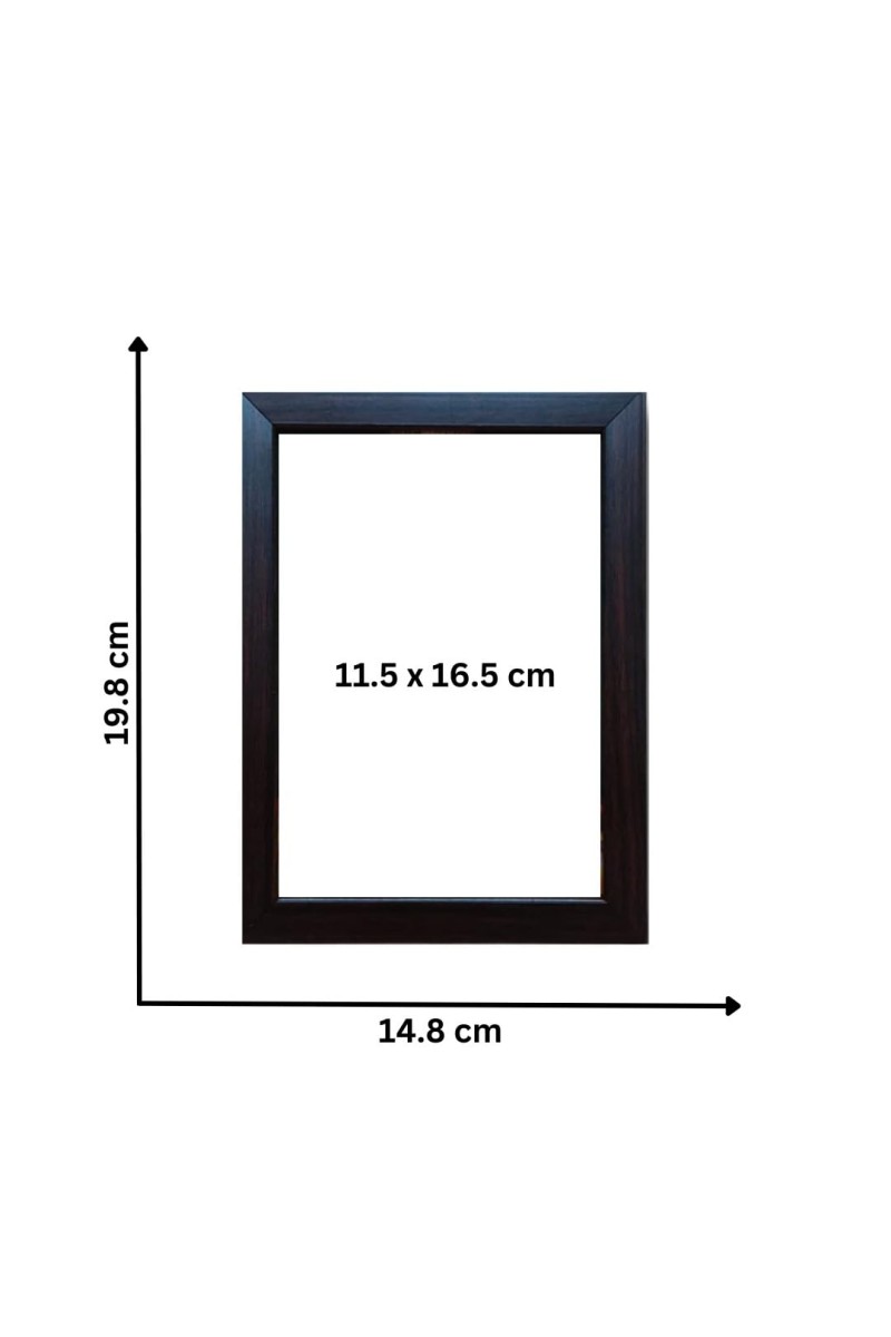 Hitech Rabindranath Tagore B&W Framed Laminated photo frame for table, Study & living room, gifts (Pvc Frame and Front face - Glass, 8 x 6 inch)
