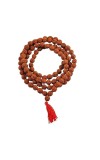 Handmade Rudraksha Mala 108 Beads – Puja, Chanting, Meditation Rosary (14.5inch/37.5cm) (Small)
