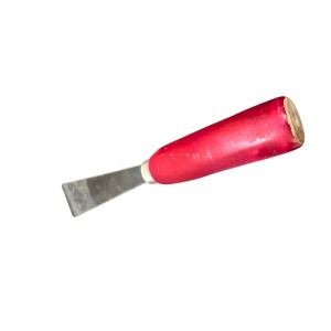 Knife Scraper Tool with Wooden Handle | Steel Blade Wall Putty Applicator Tool for Painting, Filling & Repair Work (Small)