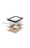Hitech Sales White beautiful designing Photo Frame for Desk or Shelf & Home, Office Décor, Room Decoration (MDF, 7 x 9 inch, 1 Photo & Size 5 x 7 inch)