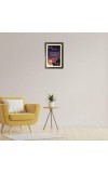 Mahatma Gandhi & His Famous Quote Photo Frame - Brown Frame, 11x15 Inches, Perfect for Office & Wall Decoration, Ideal Gift