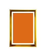 Premium Golden Photo Frame for Wall & Tabletop | Elegant Metallic Finish Picture Frame for Home & Office Décor | Rectangular Display Frame for Art, Certificate & Photos