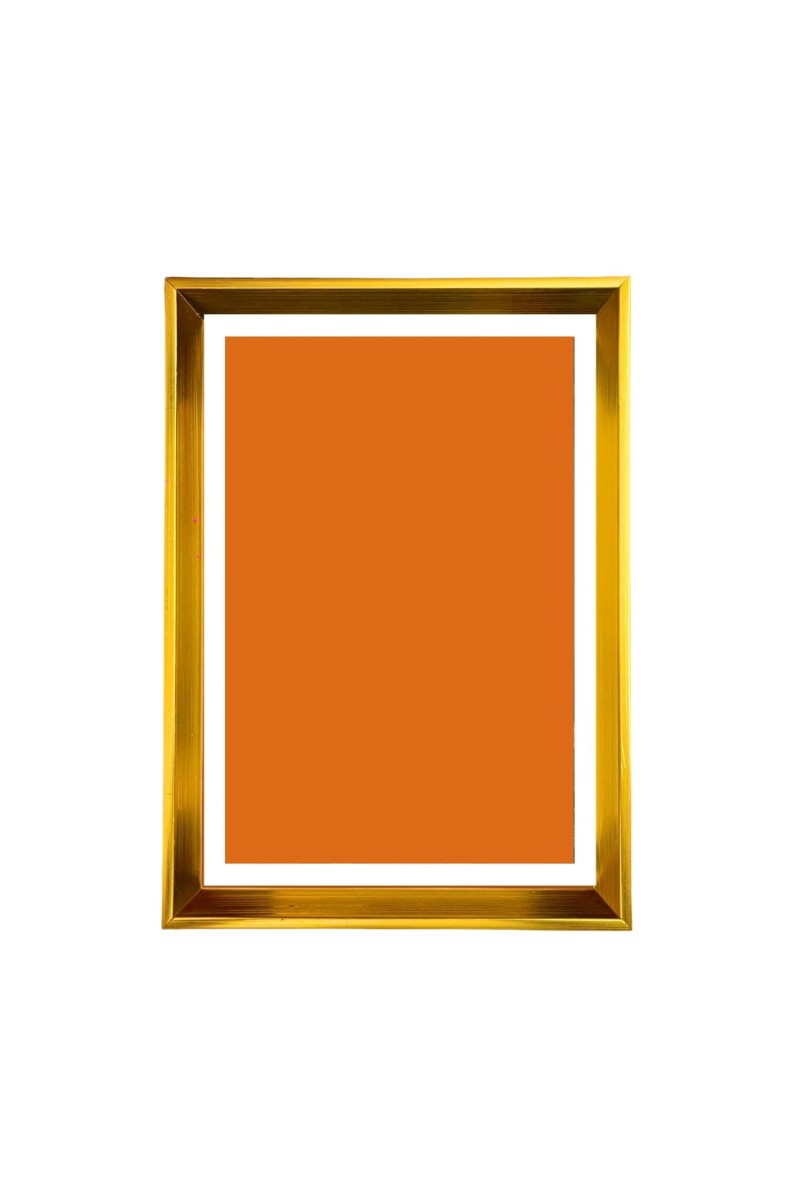 Premium Golden Photo Frame for Wall & Tabletop | Elegant Metallic Finish Picture Frame for Home & Office Décor | Rectangular Display Frame for Art, Certificate & Photos