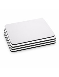 Mouse Pad, Blank White Sublimation Mouse Pad with Anti-Slip Natural Rubber Base, Smooth Surface for Office, Home & Gaming - Pack of 4