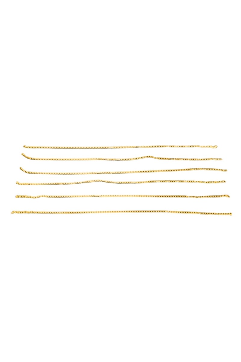 Gold Chain Necklace for men – Premium Gold Plated Fashion Chain for Daily & Trendy Look Everyday Style. (6 of pcs)