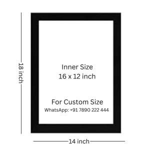 Lord Sri Krishna playing Flute Photo Frame - 14x18 Inches, Brown Wooden Frame for Home, Office & Temple Decoration Lord Sri Krishna playing Flute Photo Frame - 14x18 Inches, Brown Wooden Frame for Home, Office & Temple Decoration
