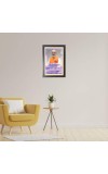 Narendra Modi & His Famous Quote Photo Frame - Brown Frame, 11x15 Inches, Perfect for Office & Wall Decoration, Ideal Gift