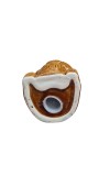Ceramic Money Coins Holder | Home Decor Bear Design showpiece Kids Toys Organic & Eco-Friendly Coin, Holder Birthday Gift Item for Girls and Boys |Colour: Antique| Brown