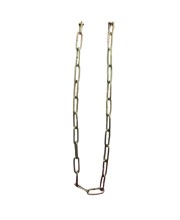 Iron Lock Golden Chain, 6Feet/66.5 Inches | Multipurpose Security for Gates, Cycles, Bikes | Indoor & Outdoor Use | Heavy Duty for Protection and Home Use (1)