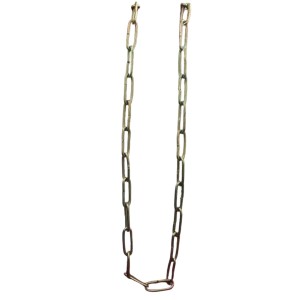 Iron Lock Golden Chain, 6Feet/66.5 Inches | Multipurpose Security for Gates, Cycles, Bikes | Indoor & Outdoor Use | Heavy Duty for Protection and Home Use (1)