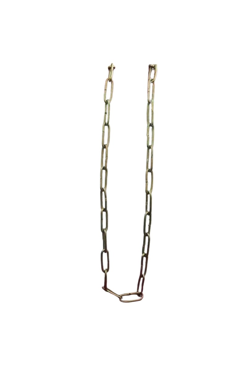 Iron Lock Golden Chain, 6Feet/66.5 Inches | Multipurpose Security for Gates, Cycles, Bikes | Indoor & Outdoor Use | Heavy Duty for Protection and Home Use (1)