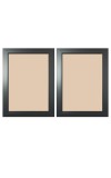 Set of 2 Black Photo Frames for Wall & Table Décor – Modern Minimalist Empty Picture Frames for Home & Office, Display Portrait or Landscape Orientation. (2, Medium)