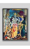 Ram Sita with Laxman Hanuman ji Wood laminated Photo Frame for Wall Hanging/Gift/Temple/puja Room/Home Decor