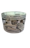 Hitech Sales Sliver Metal Stainless Steel Round Clip Set of 12 for Clip Notes Letters Paper Clip Etc.