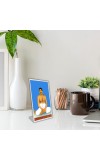 Car Desk/Table Top Sri Sri Sri Thakur Anukul Acrylic L-Style Photo Stand - 2.5x3.5 Inches, Compact And Stylish Spiritual Display (F6707)