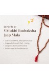 Handmade Rudraksha Mala 108 Beads – Puja, Chanting, Meditation Rosary (14.5inch/37.5cm) (Small)